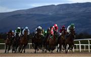 12 February 2021; Runners and riders during the Find Us On Facebook @dundalkstadium Handicap at Dundalk Racecourse in Louth. Photo by Harry Murphy/Sportsfile