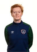 24 November 2020; Assistant coach Eileen Gleeson during a Republic of Ireland Women portrait session at the Castleknock Hotel in Dublin. Photo by Stephen McCarthy/Sportsfile