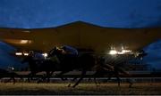 12 February 2021; Runners and riders pass the main stand during the HOLLYWOODBETS HORSE RACING AND SPORTS BETTING Race at Dundalk Racecourse in Louth. Photo by Harry Murphy/Sportsfile