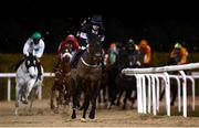 12 February 2021; Motbeq, with Katelyn Young up, during the Dundalkstadium.com Apprentice Handicap (Div 2) at Dundalk Racecourse in Louth. Photo by Harry Murphy/Sportsfile