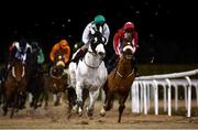 12 February 2021; Togoville, second from right, with Conor McGovern up, leads the field, including Porterinthejungle, right, with Luke McAteer up, during the Dundalkstadium.com Apprentice Handicap (Div 2) at Dundalk Racecourse in Louth. Photo by Harry Murphy/Sportsfile