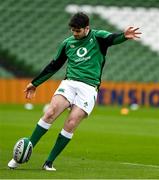 14 February 2021; Harry Byrne of Ireland prior to the Guinness Six Nations Rugby Championship match between Ireland and France at the Aviva Stadium in Dublin. Photo by Brendan Moran/Sportsfile