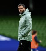 14 February 2021; Ireland head coach Andy Farrell prior to the Guinness Six Nations Rugby Championship match between Ireland and France at the Aviva Stadium in Dublin. Photo by Ramsey Cardy/Sportsfile