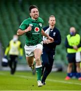 14 February 2021; Hugo Keenan of Ireland during the Guinness Six Nations Rugby Championship match between Ireland and France at the Aviva Stadium in Dublin. Photo by Ramsey Cardy/Sportsfile