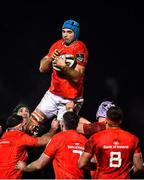 9 January 2021; Tadhg Beirne of Munster wins possession from a line-out during the Guinness PRO14 match between Connacht and Munster at Sportsground in Galway. Photo by Sam Barnes/Sportsfile