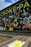 16 February 2021; A general view of Covid-19 signage at Croke Park in Dublin. Photo by Brendan Moran/Sportsfile