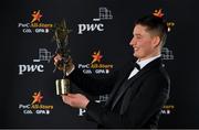 20 February 2021; Gearóid Hegarty of Limerick with his PwC GAA/GPA Hurler of the Year award for 2020. Photo by Brendan Moran/Sportsfile