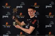 20 February 2021; Gearóid Hegarty of Limerick with his PwC GAA/GPA Hurler of the Year award for 2020. Photo by Brendan Moran/Sportsfile