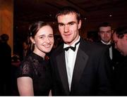 4 December 1998; Eircell All Star award winner Sean Martin Lockhart of Derry with his partner Miriam Kealey during the 1998 Eircell GAA All Star Awards Banquet at The Burlington Hotel in Dublin. Photo by David Maher/Sportsfile