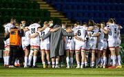 19 February 2021; Ulster players huddle ahead of the Guinness PRO14 match between Glasgow Warriors and Ulster at Scotstoun Stadium in Glasgow, Scotland. Photo by Alan Harvey/Sportsfile