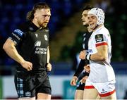 19 February 2021; Michael Lowry of Ulster celebrates his side's first try during the Guinness PRO14 match between Glasgow Warriors and Ulster at Scotstoun Stadium in Glasgow, Scotland. Photo by Alan Harvey/Sportsfile