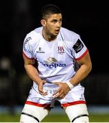 19 February 2021; Cormac Izuchukwu of Ulster makes his debut during the Guinness PRO14 match between Glasgow Warriors and Ulster at Scotstoun Stadium in Glasgow, Scotland. Photo by Alan Harvey/Sportsfile