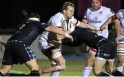 19 February 2021; Kieran Treadwell of Ulster is tackled by Rufus McLean of Glasgow Warriors during the Guinness PRO14 match between Glasgow Warriors and Ulster at Scotstoun Stadium in Glasgow, Scotland. Photo by Alan Harvey/Sportsfile