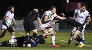 19 February 2021; Kieran Treadwell of Ulster is tackled by Rufus McLean of Glasgow Warriors during the Guinness PRO14 match between Glasgow Warriors and Ulster at Scotstoun Stadium in Glasgow, Scotland. Photo by Alan Harvey/Sportsfile