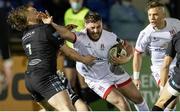 19 February 2021; Adam McBurney of Ulster is tackled by Tom Gordon of Glasgow Warriors during the Guinness PRO14 match between Glasgow Warriors and Ulster at Scotstoun Stadium in Glasgow, Scotland. Photo by Alan Harvey/Sportsfile