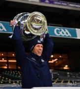 19 December 2020; Dublin's Darren Daly lifts the Sam Maguire after the GAA Football All-Ireland Senior Championship Final match between Dublin and Mayo at Croke Park in Dublin. Photo by Ray McManus/Sportsfile