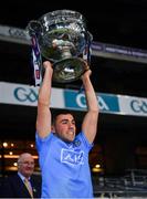 19 December 2020; Colm Basquel of Dublin lifts the Sam Maguire after the GAA Football All-Ireland Senior Championship Final match between Dublin and Mayo at Croke Park in Dublin. Photo by Ray McManus/Sportsfile