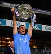 19 December 2020; James McCarthy of Dublin lifts the Sam Maguire Cup after the GAA Football All-Ireland Senior Championship Final match between Dublin and Mayo at Croke Park in Dublin. Photo by Ray McManus/Sportsfile
