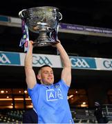 19 December 2020; Con O'Callaghan of Dublin lifts the Sam Maguire Cup after the GAA Football All-Ireland Senior Championship Final match between Dublin and Mayo at Croke Park in Dublin. Photo by Ray McManus/Sportsfile