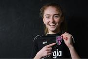 20 February 2021; Aoibheann Clancy poses during a Wexford Youths portrait session ahead of the 2021 SSE Airtricity Women's National League season at Ferrycarrig Park in Wexford.  Photo by Matt Browne/Sportsfile