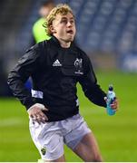 20 February 2021; Craig Casey of Munster warms-up ahead of the Guinness PRO14 match between Edinburgh and Munster at BT Murrayfield Stadium in Edinburgh, Scotland. Photo by Paul Devlin/Sportsfile