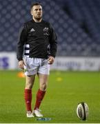20 February 2021; JJ Hanrahan of Munster warms-up ahead of the Guinness PRO14 match between Edinburgh and Munster at BT Murrayfield Stadium in Edinburgh, Scotland. Photo by Paul Devlin/Sportsfile