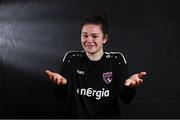 20 February 2021; Ciara Rossiter poses during a Wexford Youths portrait session ahead of the 2021 SSE Airtricity Women's National League season at Ferrycarrig Park in Wexford.  Photo by Matt Browne/Sportsfile