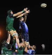 20 February 2021; Ultan Dillane of Connacht and Josh Turnbull of Cardiff Blues compete for possession in a line-out during the Guinness PRO14 match between Connacht and Cardiff Blues at The Sportsground in Galway. Photo by Ramsey Cardy/Sportsfile