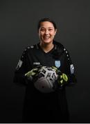 20 February 2021; Goalkeeper Eve Badana poses during a DLR Waves portrait session ahead of the 2021 SSE Airtricity Women's National League season at Dún Laoghaire-Rathdown County Council All-Weather Pitches in Stepaside, Dublin. Photo by Stephen McCarthy/Sportsfile