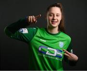 20 February 2021; Goalkeeper Rugile Auskalnyte poses during a DLR Waves portrait session ahead of the 2021 SSE Airtricity Women's National League season at Dún Laoghaire-Rathdown County Council All-Weather Pitches in Stepaside, Dublin. Photo by Stephen McCarthy/Sportsfile