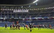 20 February 2021; A general view of the action during the Guinness PRO14 match between Edinburgh and Munster at BT Murrayfield Stadium in Edinburgh, Scotland. Photo by Paul Devlin/Sportsfile