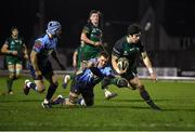 20 February 2021; Alex Wootton of Connacht on his way to scoring his side's second try during the Guinness PRO14 match between Connacht and Cardiff Blues at The Sportsground in Galway. Photo by Piaras Ó Mídheach/Sportsfile