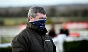 21 February 2021; Trainer Gordon Elliott in attendance at Navan Racecourse in Meath. Photo by David Fitzgerald/Sportsfile