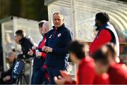 21 February 2021; St Patrick's Athletic first team manager Alan Mathews during the pre-season friendly match between Cork City and St Patrick's Athletic at O'Shea Park in Blarney, Cork. Photo by Eóin Noonan/Sportsfile