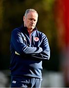 21 February 2021; St Patrick's Athletic first team manager Alan Mathews during the pre-season friendly match between Cork City and St Patrick's Athletic at O'Shea Park in Blarney, Cork. Photo by Eóin Noonan/Sportsfile