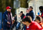21 February 2021; St Patrick's Athletic head coach Stephen O'Donnell, left, with first team coach Alan Mathews during the pre-season friendly match between Cork City and St Patrick's Athletic at O'Shea Park in Blarney, Cork. Photo by Eóin Noonan/Sportsfile