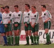 22 September 1996; Cork City players, from left, Kelvin Flanagan, Ollie Cahill, Barry Ryan, Patsy Freyne and John Caulfield during the Bord Gáis National League Premier Division match between Cork City and Finn Harps at Turners Cross in Cork. Photo by David Maher/Sportsfile