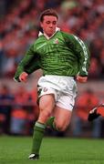 29 May 1996; David Connolly of Republic of Ireland during the International Friendly match between Republic of Ireland and Portugal at Lansdowne in Dublin. Photo by Brendan Moran/Sportsfile