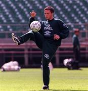 20 May 1997; David Connolly during a Republic of Ireland training session at Lansdowne Road in Dublin. Photo by David Maher/Sportsfile