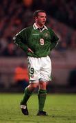 21 May 1997; David Connolly of Republic of Ireland during the FIFA World Cup 1998 Group 8 Qualifying match between Republic of Ireland and Liechtenstein at Lansdowne Road in Dublin. Photo by Brendan Moran/Sportsfile