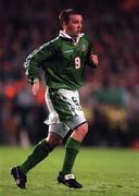 21 May 1997; David Connolly of Republic of Ireland during the FIFA World Cup 1998 Group 8 Qualifying match between Republic of Ireland and Liechtenstein at Lansdowne Road in Dublin. Photo by Brendan Moran/Sportsfile