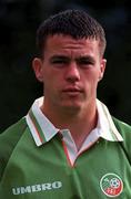 31 August 1996; Ian Harte during a Republic of Ireland portrait session. Photo by Ray McManus/Sportsfile