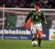 21 May 1997; Ian Harte of Republic of Ireland during the FIFA World Cup 1998 Group 8 Qualifying match between Republic of Ireland and Liechtenstein at Lansdowne Road in Dublin. Photo by Brendan Moran/Sportsfile