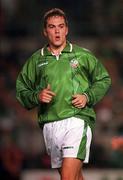 12 October 1994; Jason McAteer of Republic of Ireland during the UEFA EURO1996 Qualifying Group 6 match between Republic of Ireland and Liechtenstein at Lansdowne Road in Dublin. Photo by Ray McManus/Sportsfile