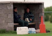 19 May 1997; Mark Kennedy, left, and David Connolly during a Republic of Ireland training session at AUL Complex in Clonshaugh, Dublin. Photo by David Maher/Sportsfile