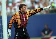 18 June 1994; Packie Bonner of Republic of Ireland during the FIFA World Cup 1994 Group E match between Republic of Ireland and Italy at Giants Stadium in New Jersey, USA. Photo by Ray McManus/Sportsfile