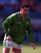 29 March 1995; Paul McGrath of Republic of Ireland during the UEFA EURO1996 Group 6 Qualifying match between Republic of Ireland and Northern Ireland at Lansdowne Road in Dublin. Photo by Ray McManus/Sportsfile