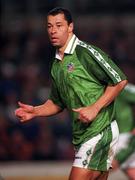 27 March 1996; Paul McGrath of Republic of Ireland during the International Friendly match between Republic of Ireland and Russia at Lansdowne Road in Dublin. Photo by Ray McManus/Sportsfile