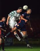 13 November 1996; Bo McKeever of Bray Wanderers in action against Paul Osam of St Patrick's Athletic during the Bord Gáis National League Premier Division match between Bray Wanderers and St Patrick's Athletic at Carlisle Grounds in Bray, Wicklow. Photo by David Maher/Sportsfile