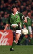 27 March 1996; Roy Keane of Republic of Ireland during the International Friendly match between Republic of Ireland and Russia at Lansdowne Road in Dublin. Photo by Ray McManus/Sportsfile